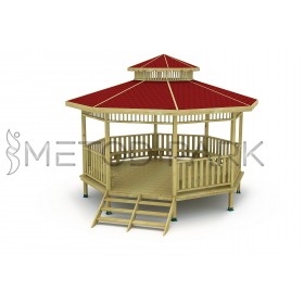 41 K Wooden Octagonal Gazebo